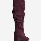 Inferno Wide Fit Burgundy Long Heeled Boots