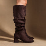Inferno Wide Fit Brown Long Heeled Boots