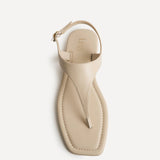 Intent Nude Faux Leather Flat Sandals