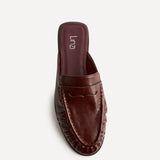 Intro Burgundy Faux Leather Slip On Mules