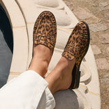 Intro Leopard Print Slip On Mules
