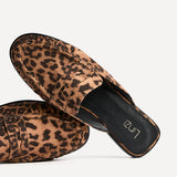 Intro Leopard Print Slip On Mules