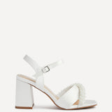 Iris Bridal Ivory Satin Pearl Embellished Heels