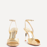 Jazz Gold Faux Leather Stiletto High Heels