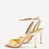 Jazz Gold Faux Leather Stiletto High Heels