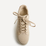 Jersey Nude Canvas Trainers