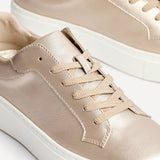 Jersey Gold Faux Leather Trainers