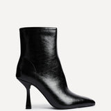 Jetta Black Heeled Pointed Boots