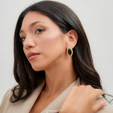 Lyla Black Oval Stud Earrings