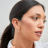 Dazzle Gold Crystal Drop Earrings