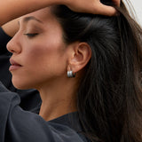 Noa Small Silver Hoop Earrings