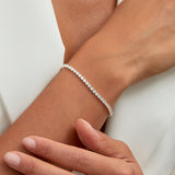 Wedlock Silver Crystal Tennis Bracelet