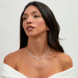 Evermore Silver Tennis Necklace