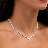 Evermore Silver Tennis Necklace