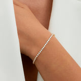 Wedlock Gold Crystal Tennis Bracelet