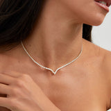 Evermore Gold Tennis Necklace