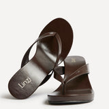 Joia Brown Wedge Mules