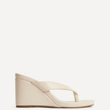 Joia Ivory Wedge Mules