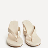 Joia Ivory Wedge Mules