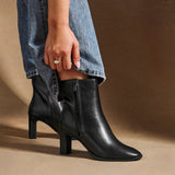 Jonas Black Block Heeled Ankle Boots