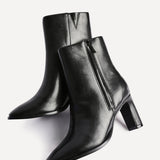 Jonas Black Block Heeled Ankle Boots