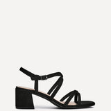 Jovanna Black Strappy Heeled Sandals