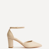 Jude Nude Faux Leather Court Heels