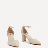 Jude Nude Faux Leather Court Heels