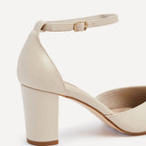Jude Nude Faux Leather Court Heels