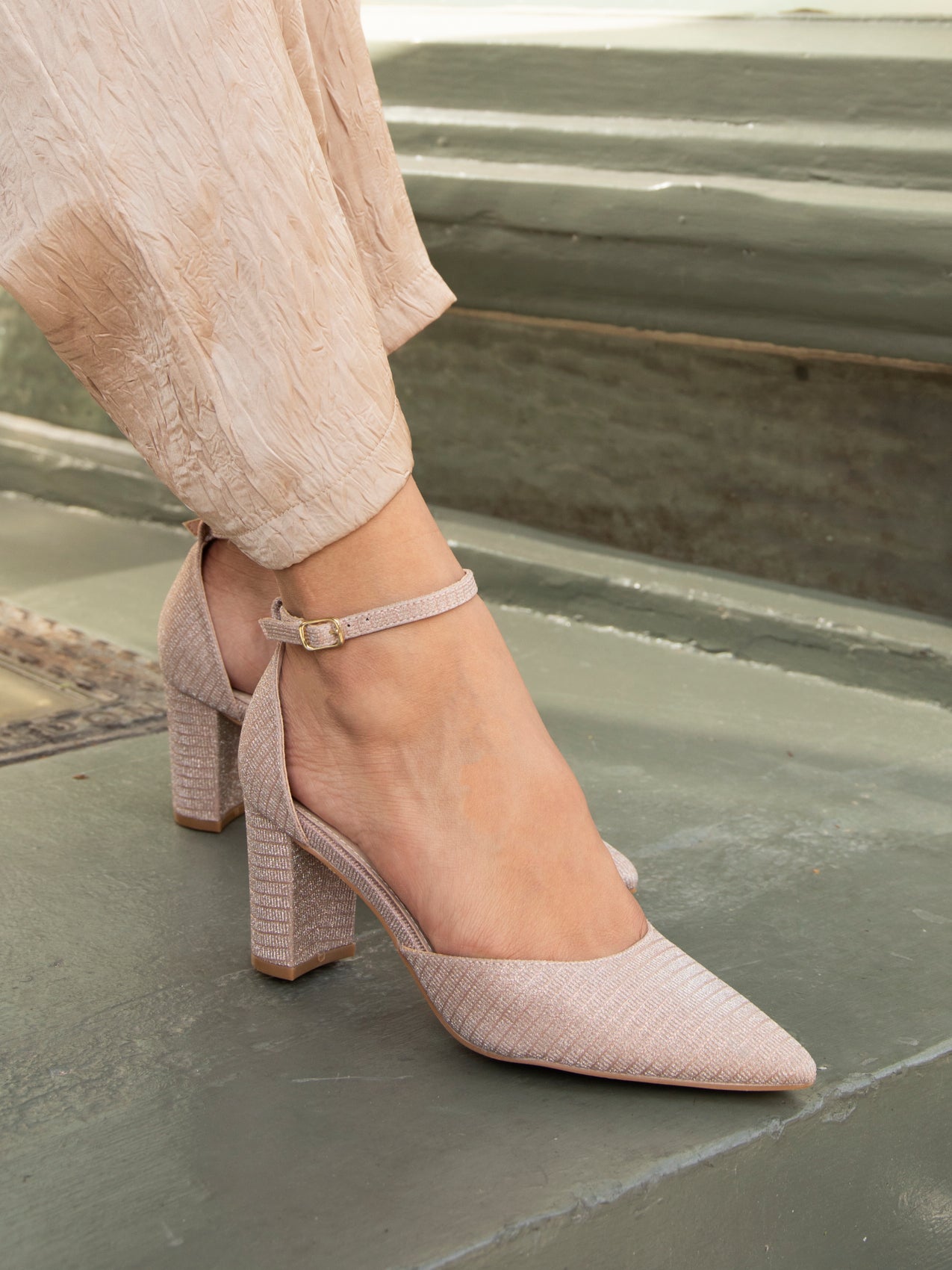 Wedding Shoes Wide Width Rose Gold Sandals Rose Gold Glitter Mid