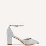 Jude Silver Glitter Court Heel