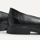 Kassidy Wide Fit Black Faux Loafers