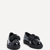 Kailey Wide Fit Black Patent Loafers