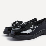 Kassidy Wide Fit Black Patent Loafers