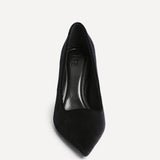 Kat Black Velvet Classic Court Heels