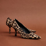 Kat Leopard Print Scuba Court Heel