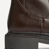 Kenzie Wide Fit Brown Mid Length Chelsea Boots