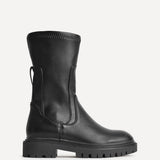 Kenzie Wide Fit Black Mid Length Chelsea Boots