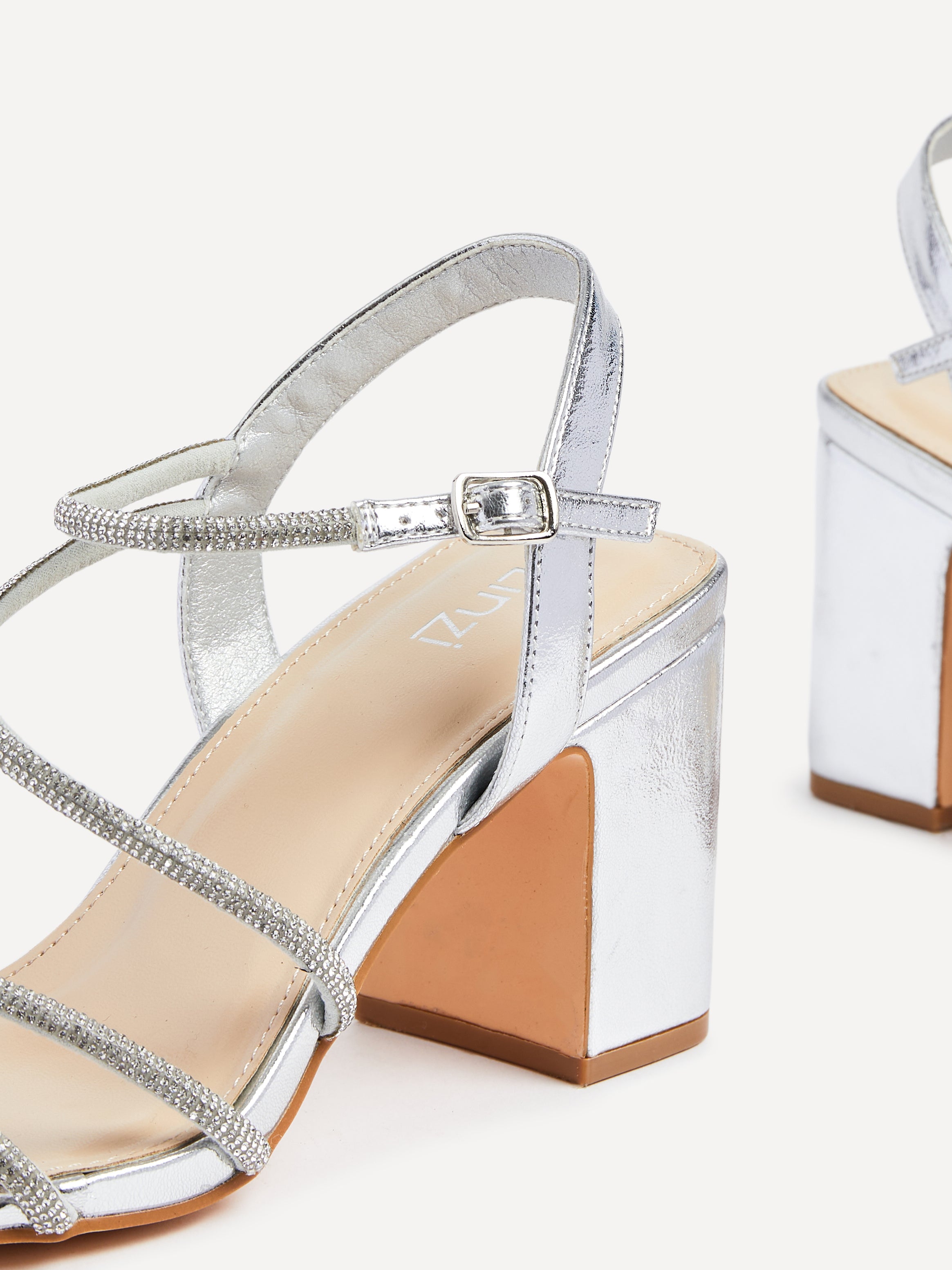 Buy Silver Heeled Sandals for Women by HI-ATTITUDE Online | Ajio.com