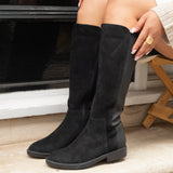 Knight Black Long Stretch Boots