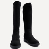 Knight Black Long Stretch Boots