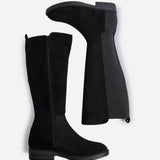 Knight Black Long Stretch Boots