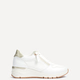 Kyla White Wedge Trainers
