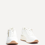 Kyla White Wedge Trainers