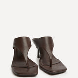 Kyoto Brown Mule Heels