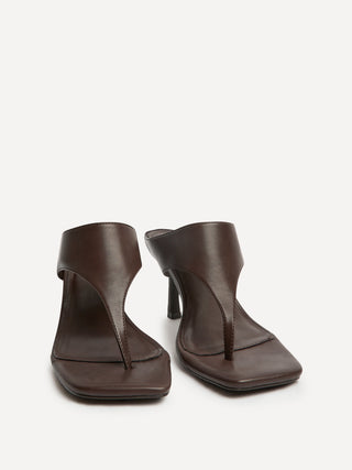 Kyoto Brown Mule Heels