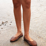 Lagoon Brown Jelly Caged Sandals