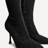 Laney Black Thigh High Stiletto Boots