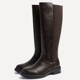 League Brown Long Boots