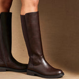 League Brown Long Boots